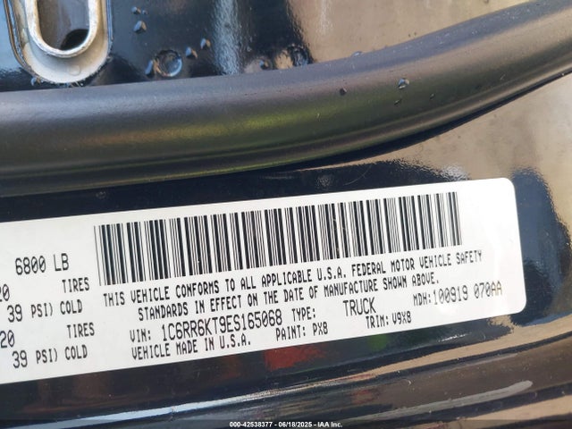 RAM 2014 2014 1C6RR6KT9ES165068 Image 9