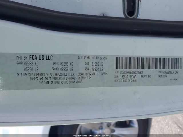 2016 DODGE CHARGER 2C3CDXAG7GH130082 Photo 8