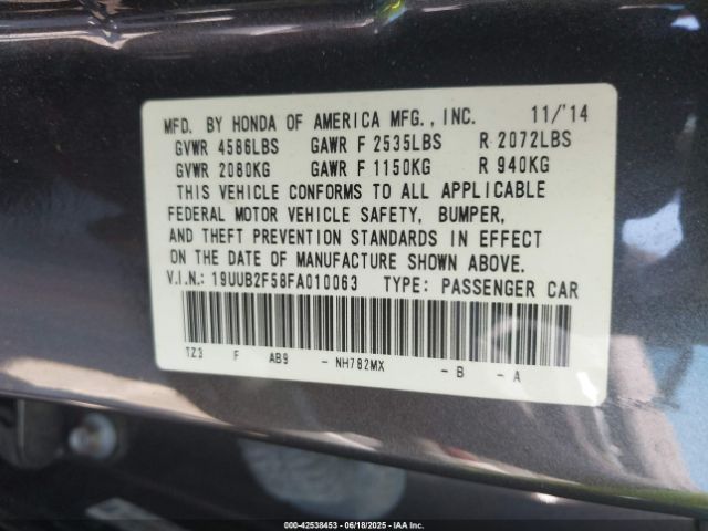 2015 ACURA TLX 19UUB2F58FA010063 Photo 8