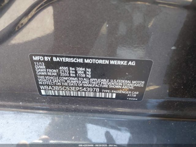 2014 BMW 328I WBA3B5C53EP543978 Photo 8