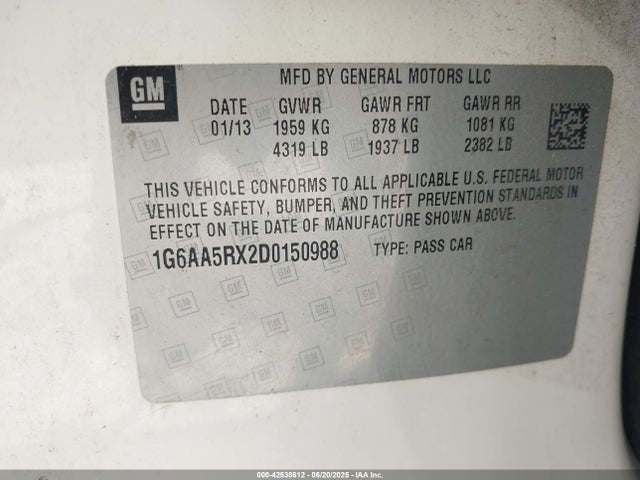 2013 CADILLAC ATS 1G6AA5RX2D0150988 Photo 8