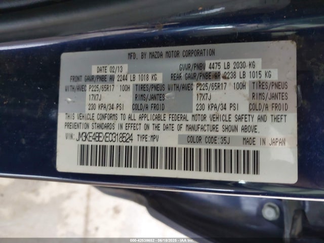 Mazda pe 2014 JM3KE4BEXE0318524 Image 9