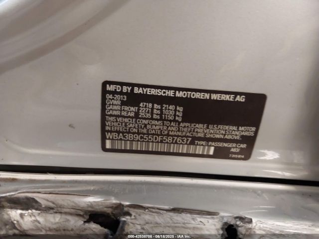2013 BMW 335I WBA3B9C55DF587637 Photo 8