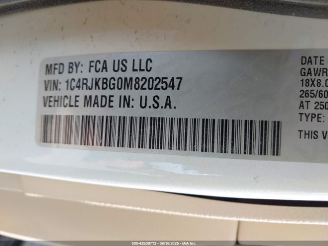 2021 JEEP GRAND CHEROKEE L 1C4RJKBG0M8202547 Photo 8