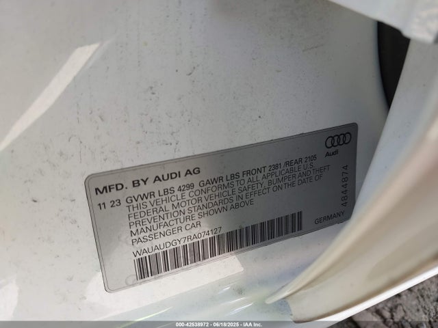2024 AUDI A3 WAUAUDGY7RA074127 Photo 8