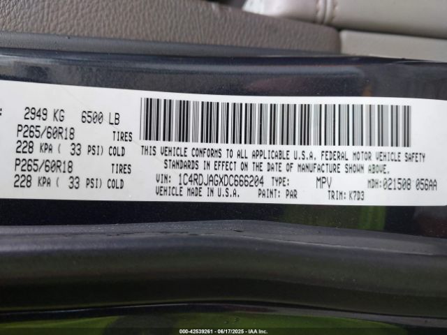 2013 DODGE DURANGO 1C4RDJAGXDC666204 Photo 8