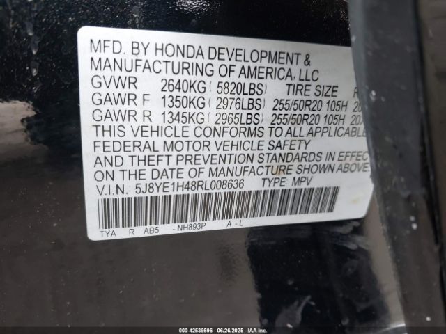 2024 ACURA MDX 5J8YE1H48RL008636 Photo 8