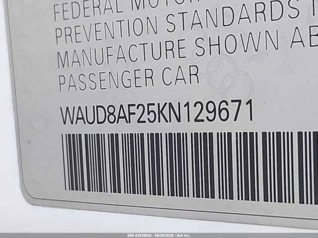 2019 AUDI A6 WAUD8AF25KN129671 Photo 8