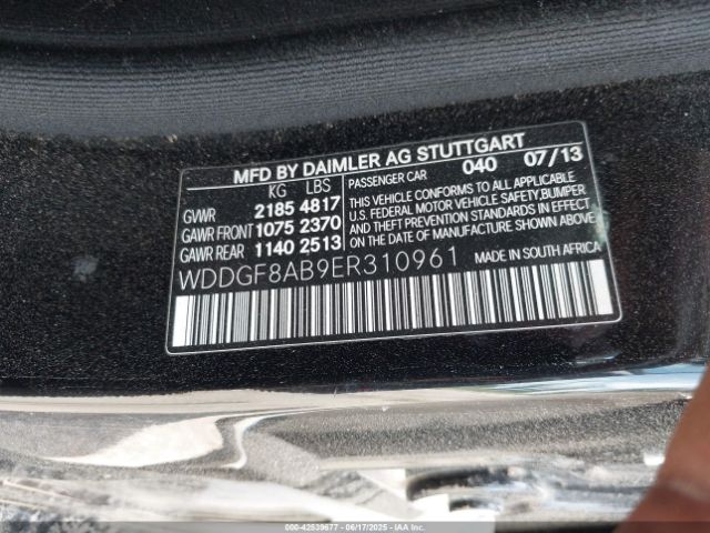 WDDGF8AB9ER310961 Mercedes-Benz 2014