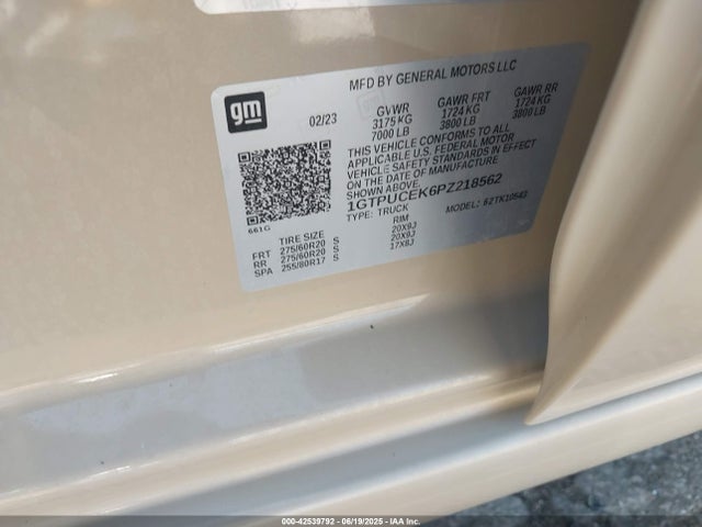 1GTPUCEK6PZ218562 GMC l3b