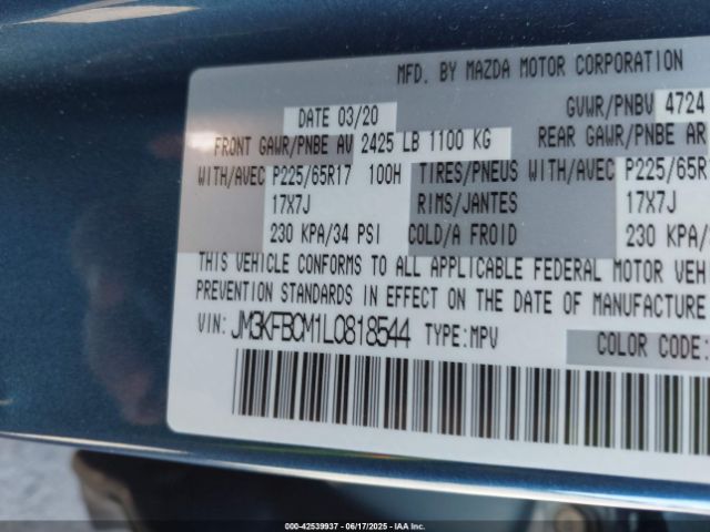 2020 MAZDA CX-5 JM3KFBCM1L0818544 Photo 8
