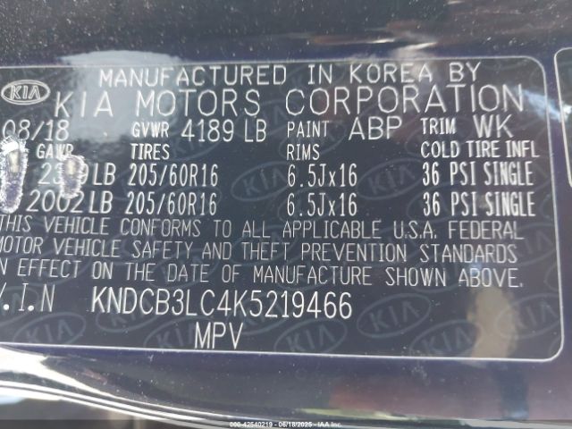 2019 KIA NIRO KNDCB3LC4K5219466 Photo 8
