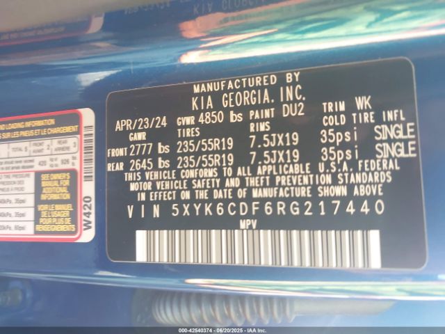 2024 KIA SPORTAGE 5XYK6CDF6RG217440 Photo 8