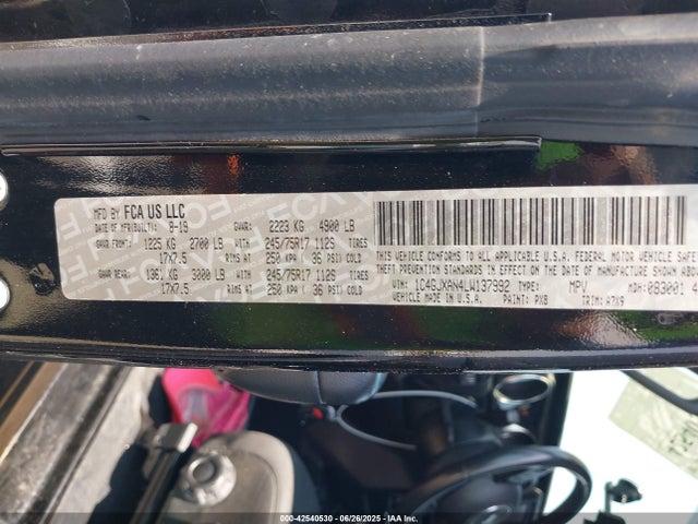 1C4GJXAN4LW137992 Jeep Wrangler