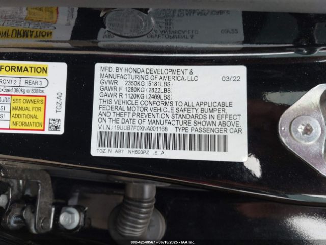 2022 ACURA TLX 19UUB7F0XNA001168 Photo 8