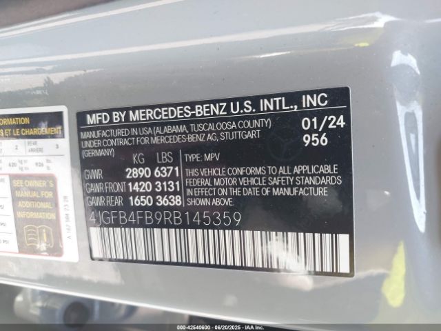 2024 MERCEDES-BENZ GLE 350 4JGFB4FB9RB145359 Photo 8