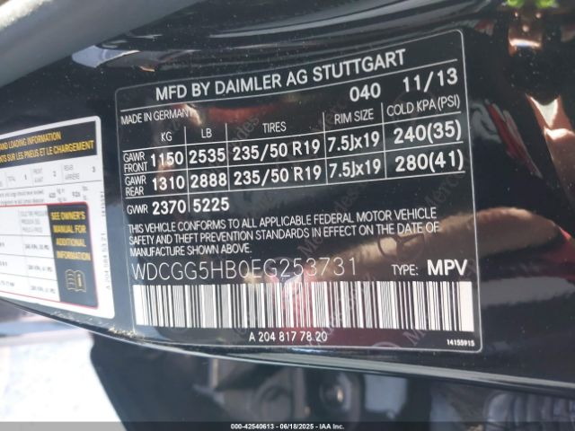 2014 MERCEDES-BENZ GLK 350 WDCGG5HB0EG253731 Photo 8