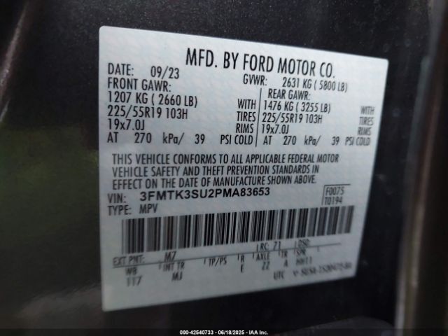 2023 FORD MUSTANG MACH-E 3FMTK3SU2PMA83653 Photo 8