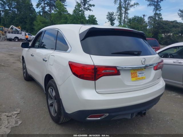 2014 ACURA MDX 5FRYD4H26EB015145 Photo 2