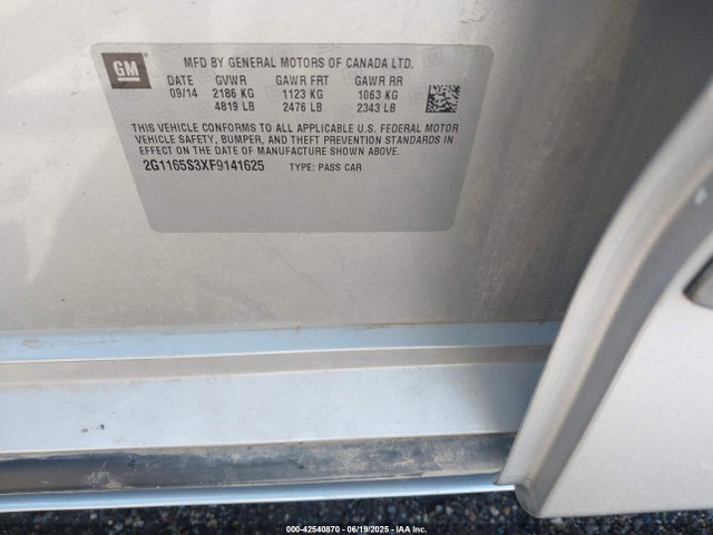 2G1165S3XF9141625 Chevrolet lfx