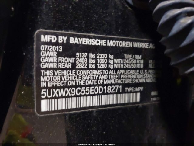 2014 BMW X3 5UXWX9C55E0D18271 Photo 8