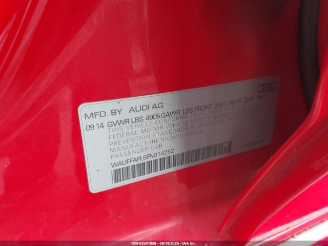 2015 AUDI A4 WAUFFAFL6FN014252 Photo 8