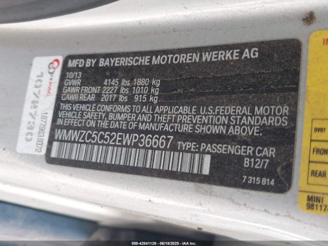 2014 MINI COUNTRYMAN WMWZC5C52EWP36667 Photo 8