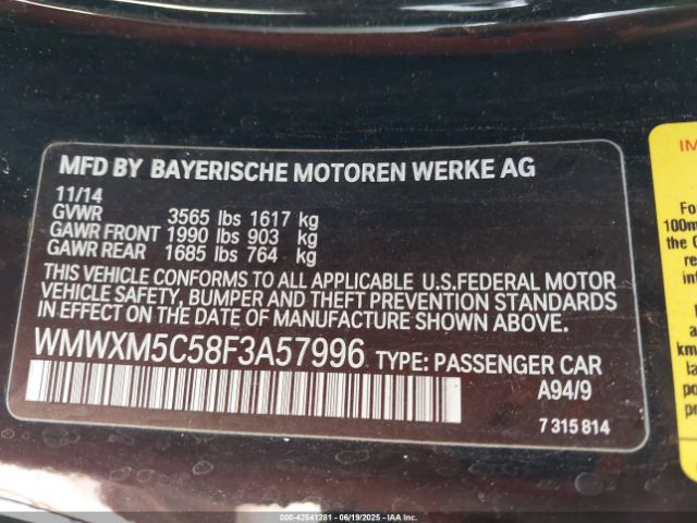 2015 MINI HARDTOP WMWXM5C58F3A57996 Photo 8