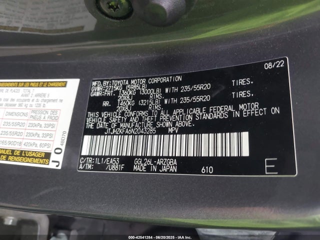 JTJHZKFA6N2043285 Lexus 2gr-fks