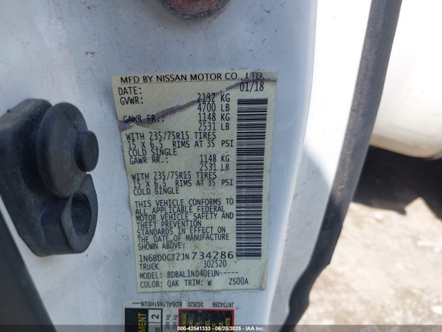 Nissan 2018 2018 1N6BD0CT2JN734286 Image 9