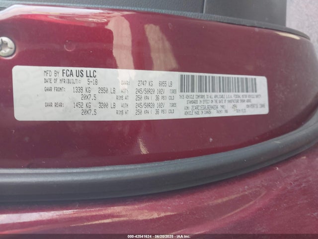2C4RC1EG0JR204234 Chrysler Pacifica