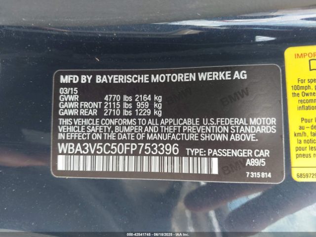 2015 BMW 428I WBA3V5C50FP753396 Photo 8