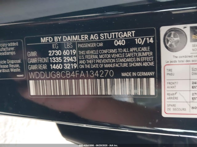Mercedes-Benz 2015 2015 WDDUG8CB4FA134270 Image 9