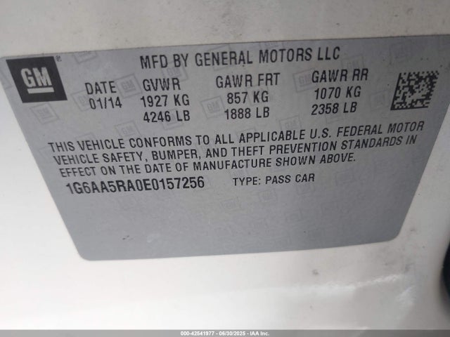 2014 CADILLAC ATS 1G6AA5RA0E0157256 Photo 8