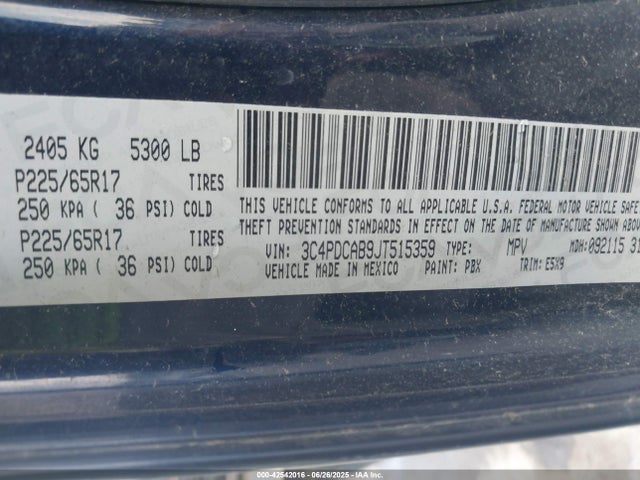 Dodge 2018 2018 3C4PDCAB9JT515359 Image 9