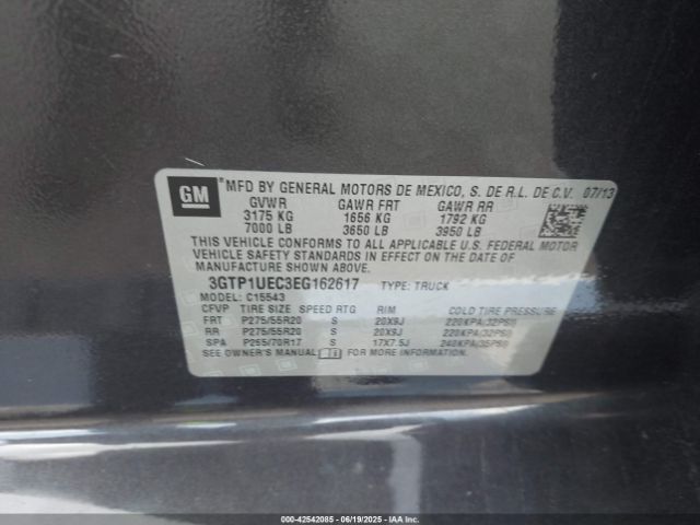 2014 GMC SIERRA 1500 3GTP1UEC3EG162617 Photo 8