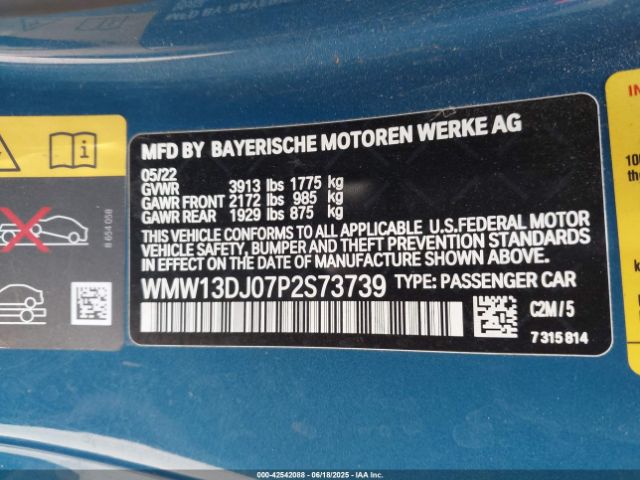 2023 MINI SE HARDTOP WMW13DJ07P2S73739 Photo 8
