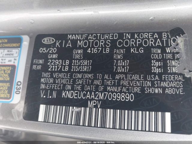 2021 KIA SELTOS KNDEUCAA2M7099890 Photo 8