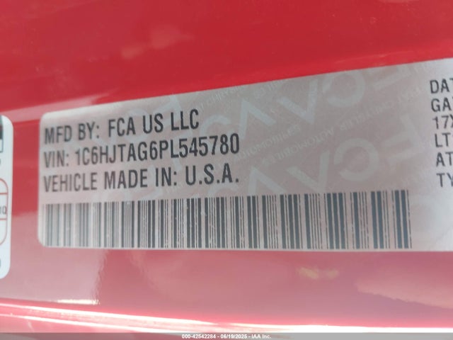 Jeep Gladiator 2023 1C6HJTAG6PL545780 Image 9