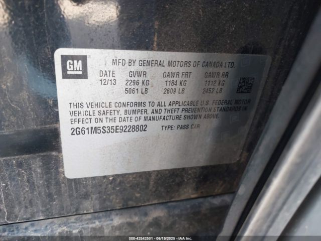 2014 CADILLAC XTS 2G61M5S35E9228802 Photo 8