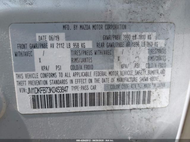 2019 MAZDA CX-3 JM1DKFB73K0453847 Photo 8