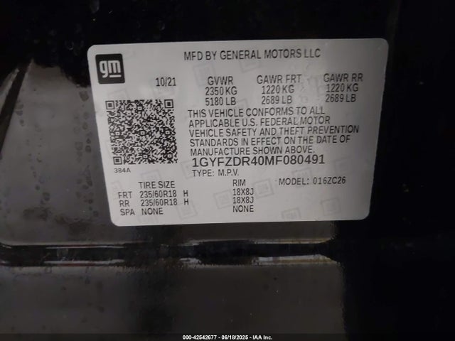 2021 CADILLAC XT4 1GYFZDR40MF080491 Photo 8
