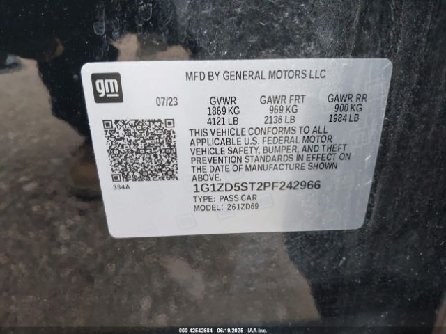 2023 CHEVROLET MALIBU 1G1ZD5ST2PF242966 Photo 8