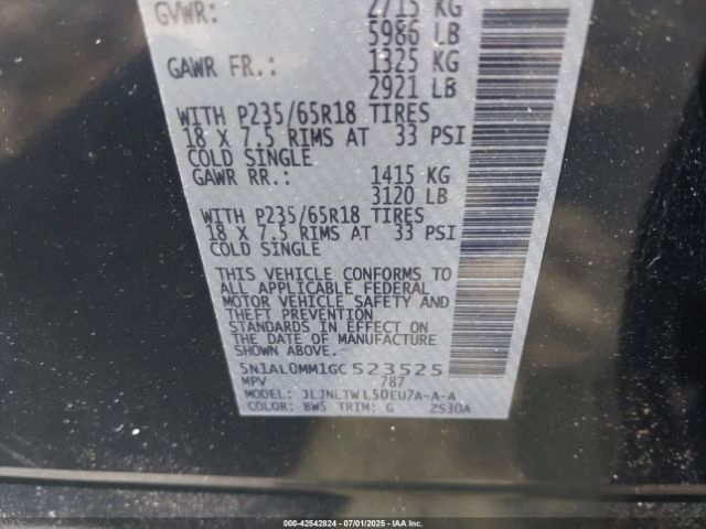 2016 INFINITI QX60 5N1AL0MM1GC523525 Photo 8