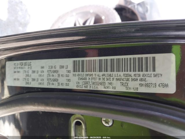1C6RR7LT0KS524033 RAM 2019