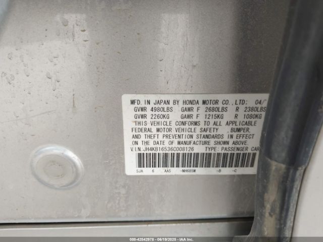 2006 ACURA RL JH4KB16536C008126 Photo 8