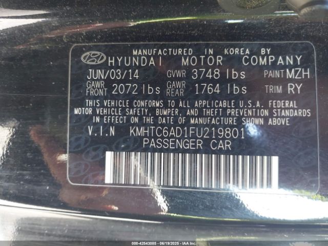 2015 HYUNDAI VELOSTER KMHTC6AD1FU219801 Photo 8