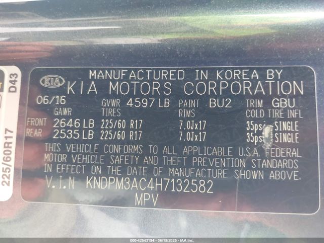 2017 KIA SPORTAGE KNDPM3AC4H7132582 Photo 8