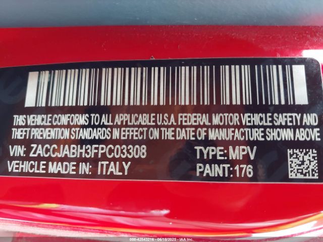 2015 JEEP RENEGADE ZACCJABH3FPC03308 Photo 8