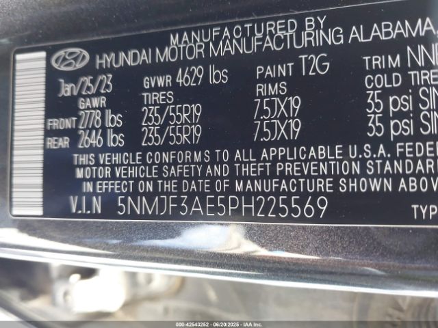 2023 HYUNDAI TUCSON 5NMJF3AE5PH225569 Photo 8